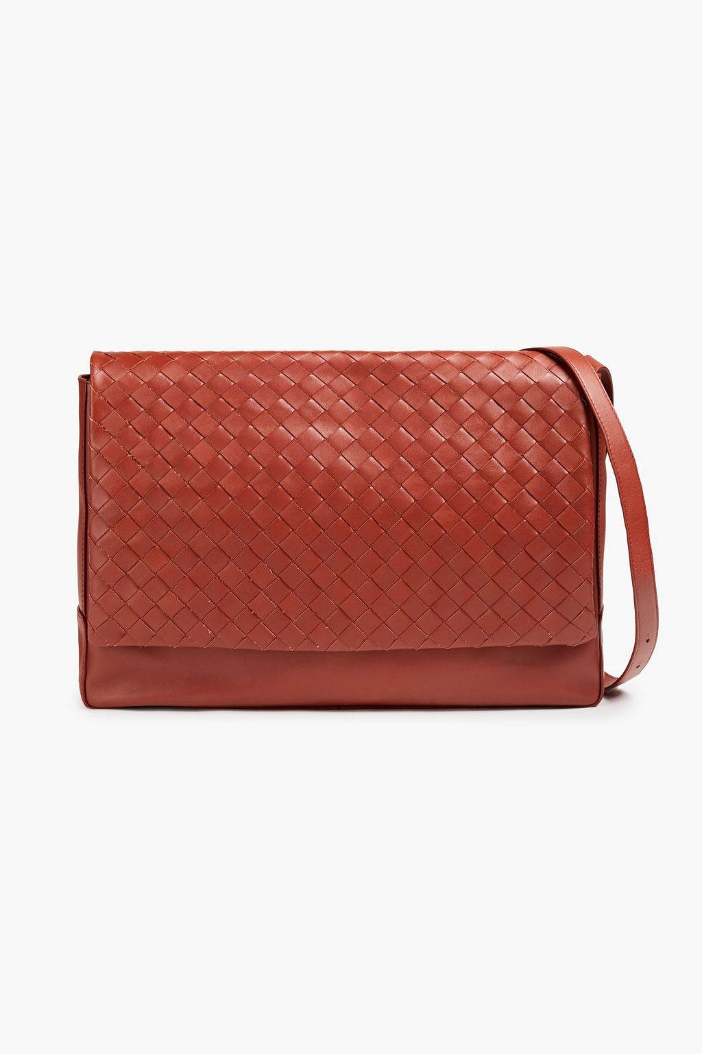 BOTTEGA VENETA Intrecciato leather messenger bag | THE OUTNET