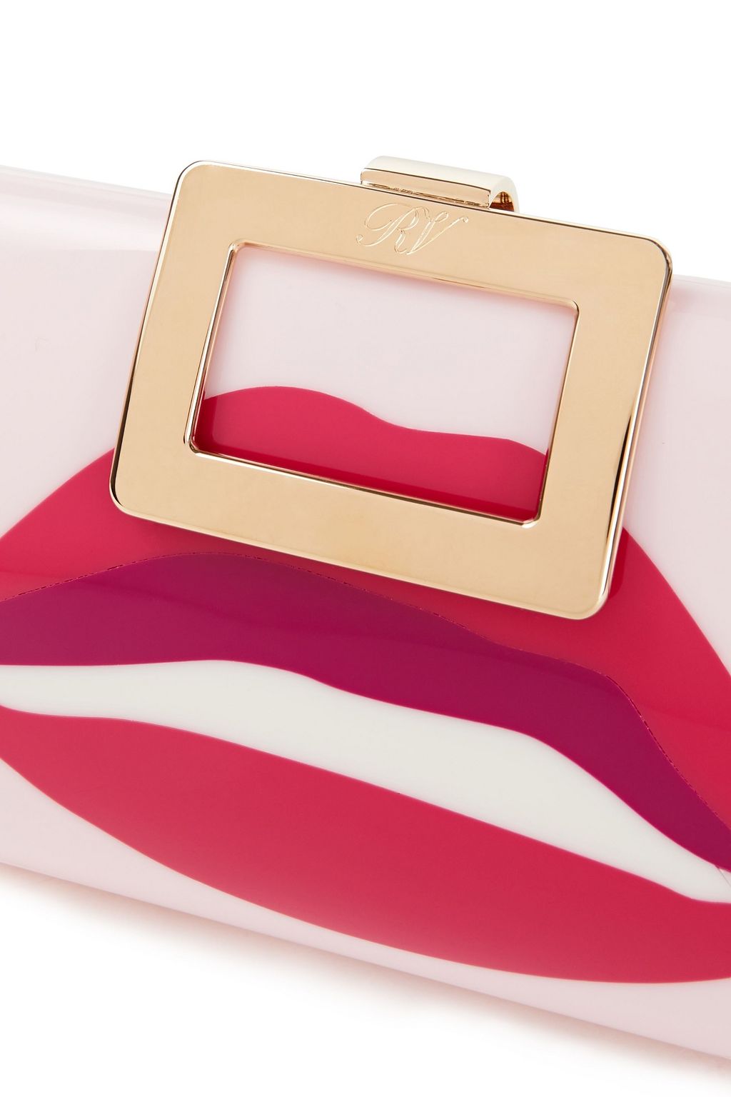 ROGER VIVIER Printed satin clutch