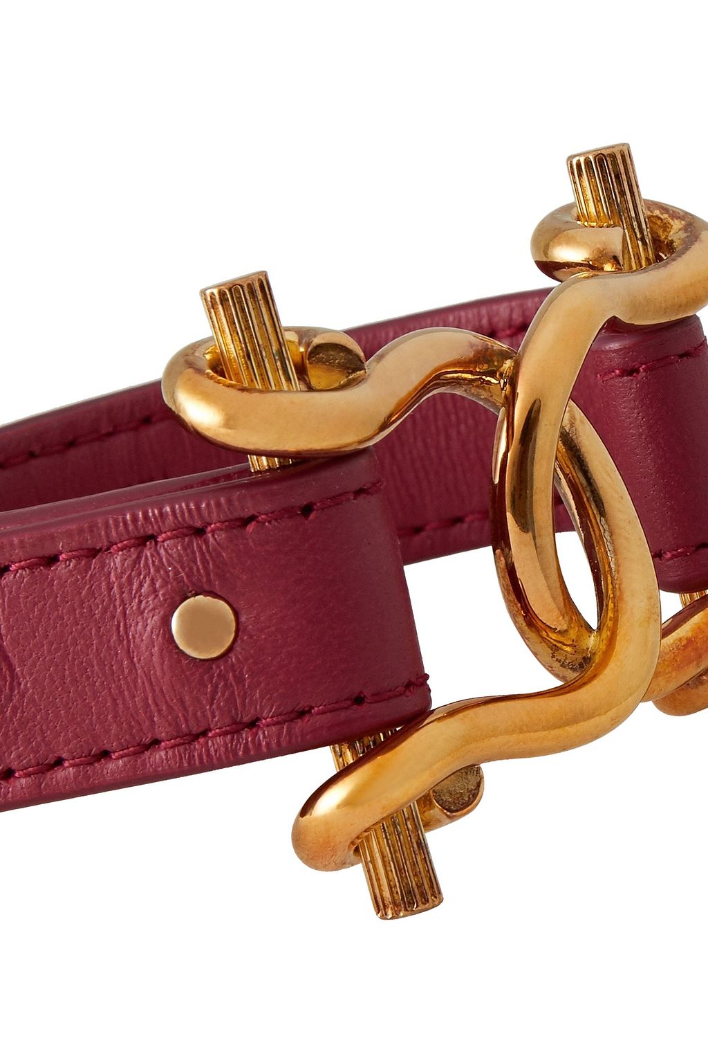 BOTTEGA VENETA Gold-tone leather bracelet