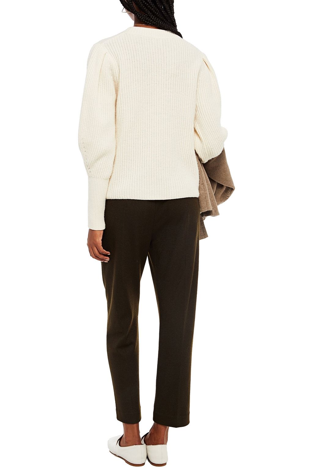 VINCE. Pleated wool-blend tapered pants