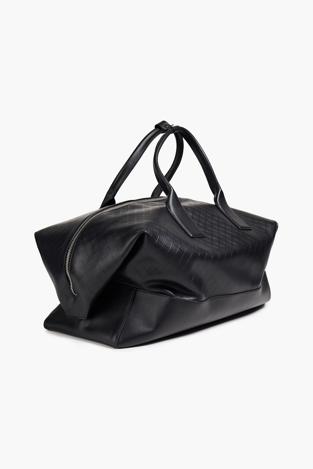 BOTTEGA VENETA Embossed leather weekend bag