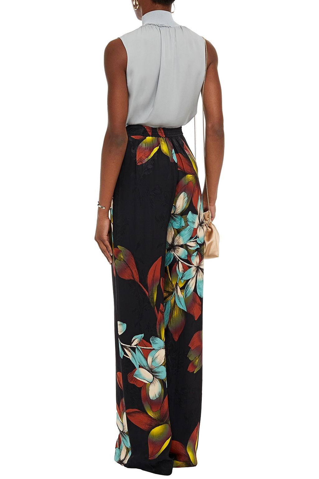 ETRO Floral-print jacquard wide-leg pants