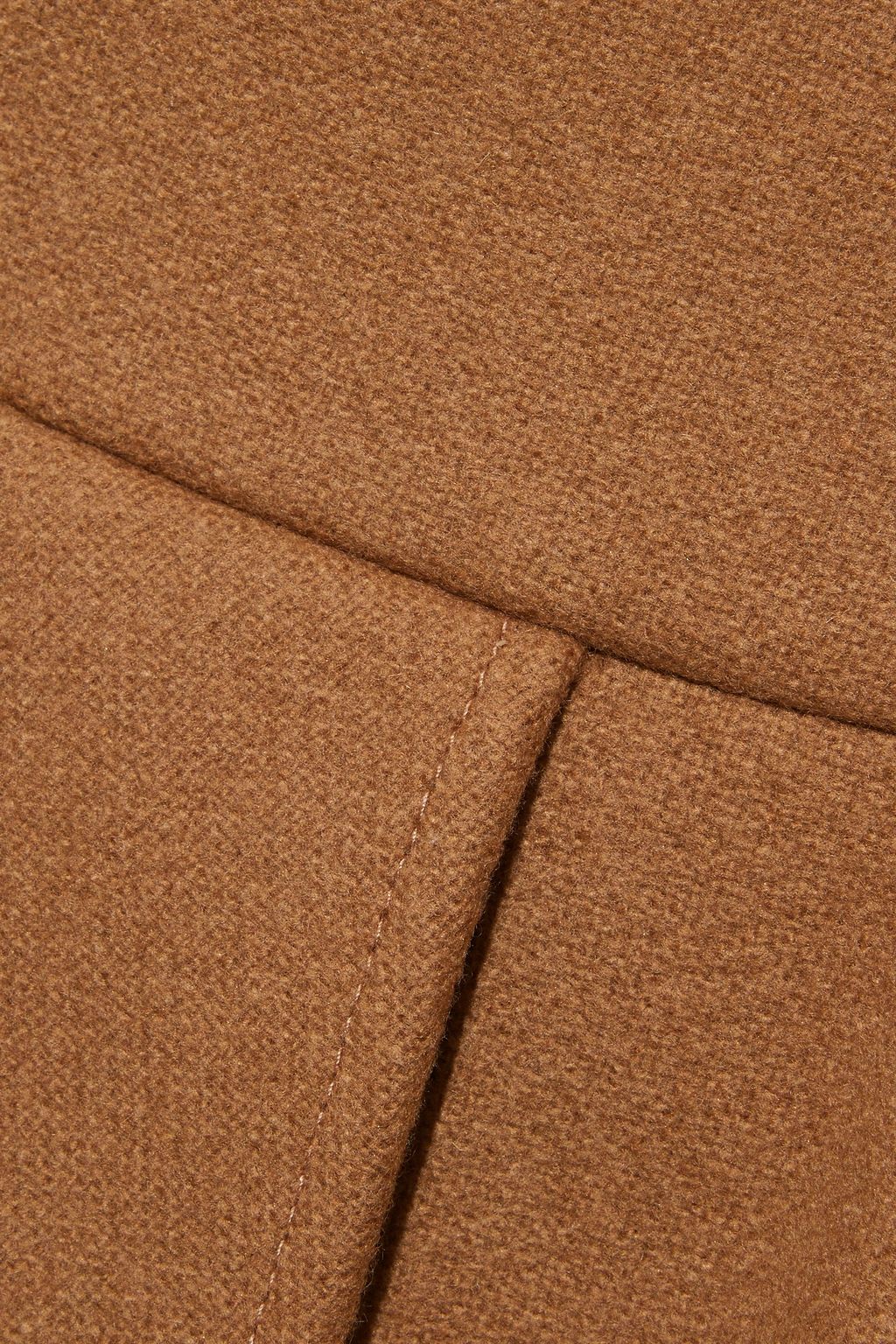 Camel Wrapeffect woolblend felt mini skirt REDVALENTINO THE