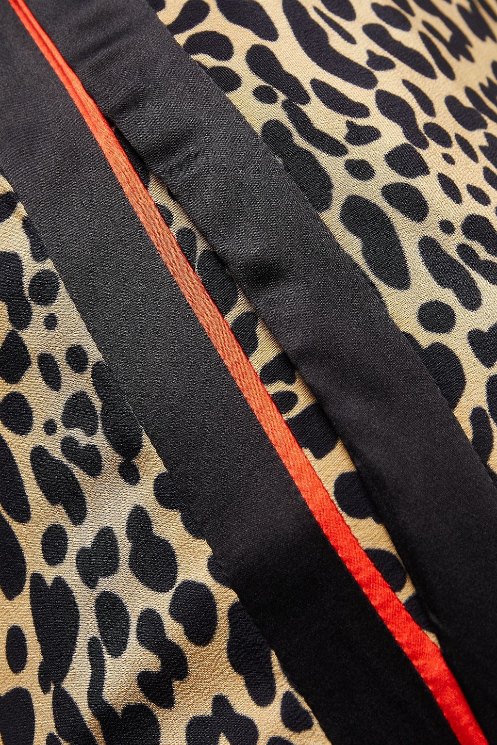 ETRO Leopard-print silk crepe de chine tapered pants