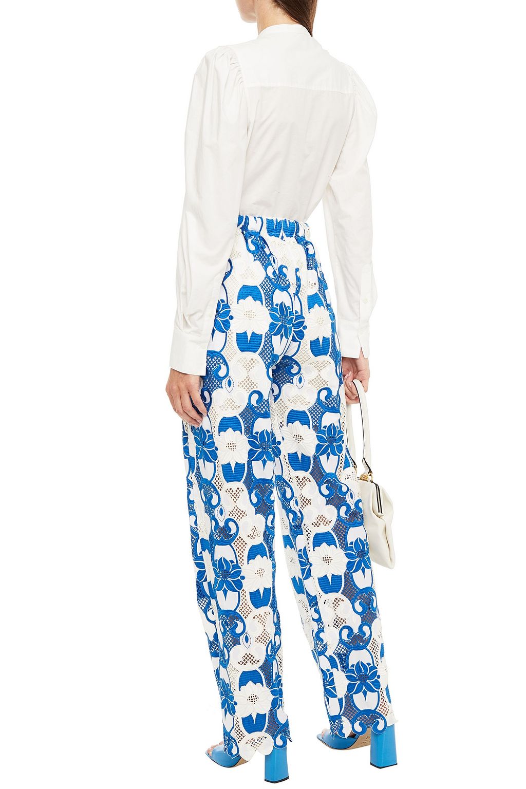 ETRO Macramé lace wide-leg pants