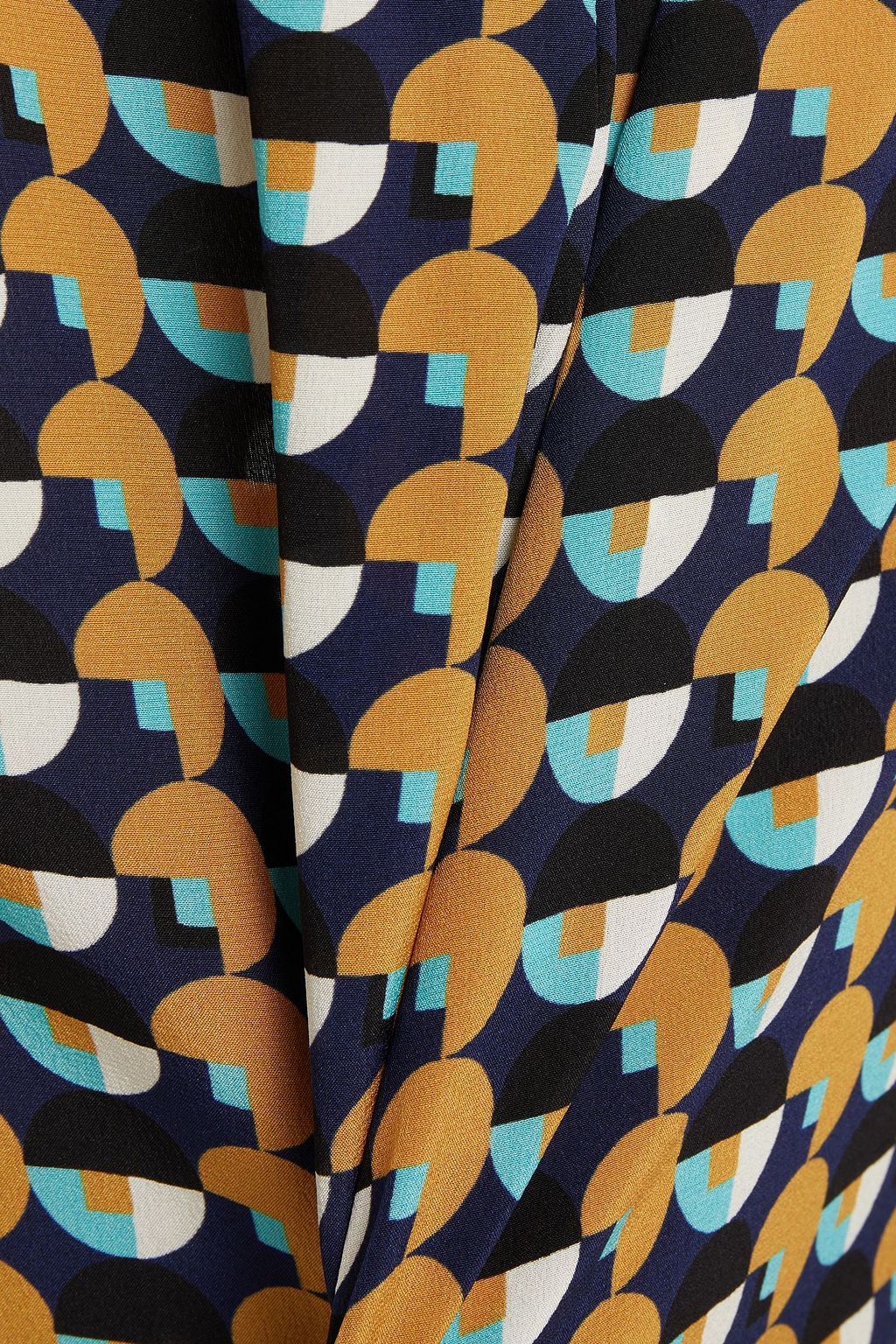 ETRO Printed silk crepe de chine wide-leg pants