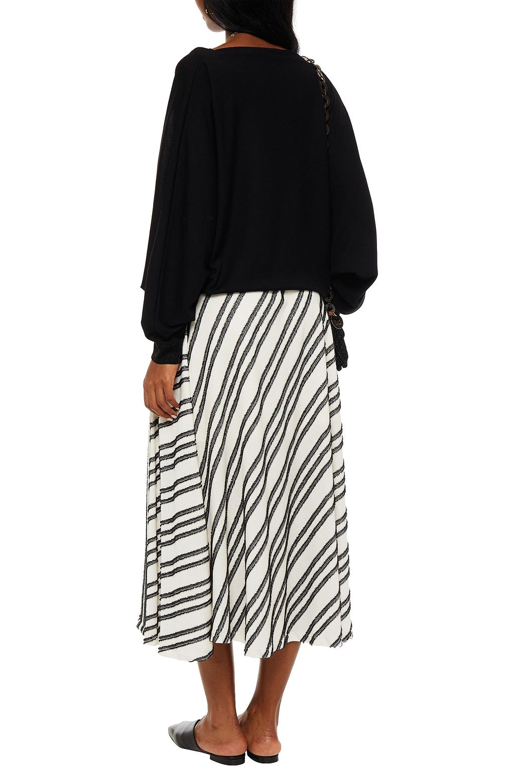 MISSONI Metallic-trimmed wool-blend sweater