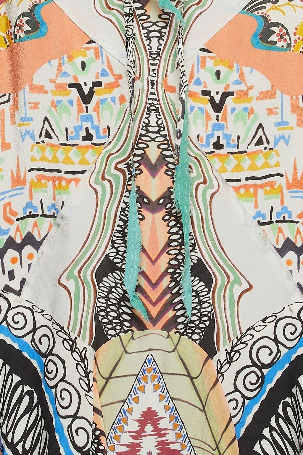 ETRO Printed silk crepe de chine midi dress