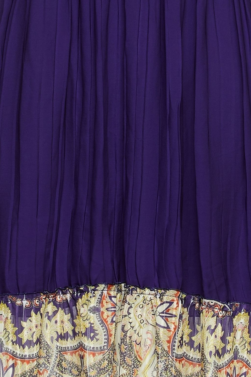 ETRO Gathered printed silk crepe de chine dress