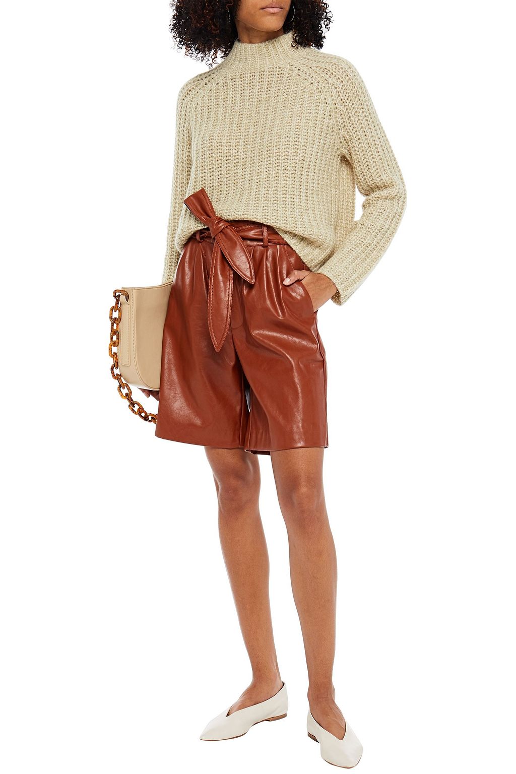VINCE. Ribbed-knit turtleneck sweater