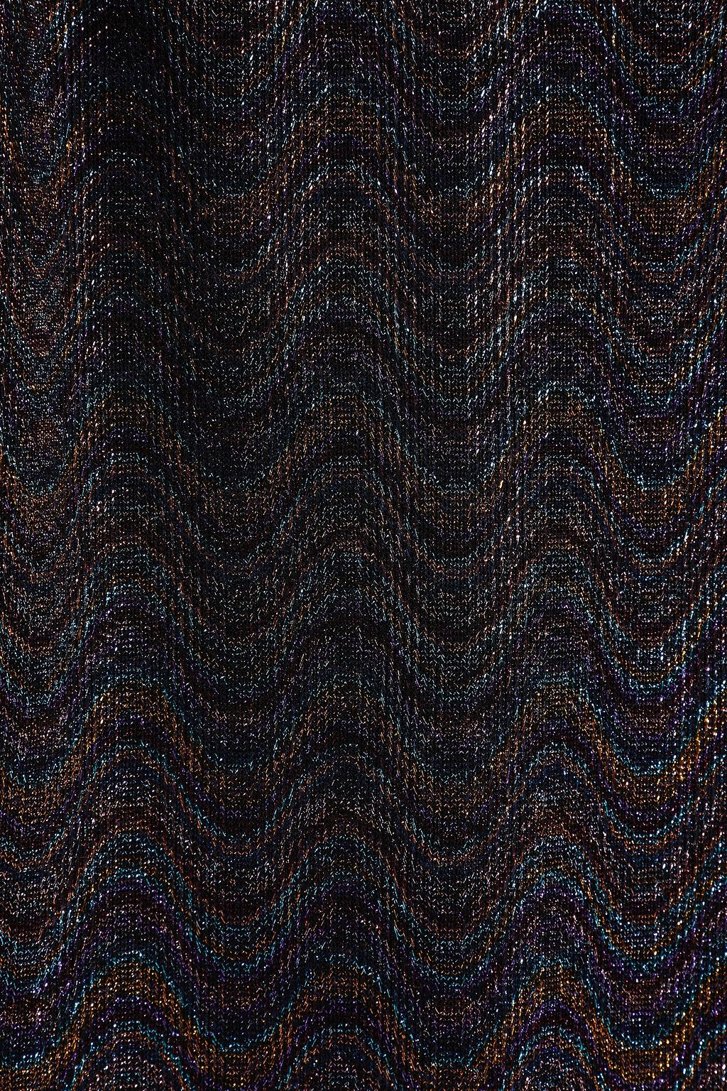 MISSONI Metallic knitted mini dress