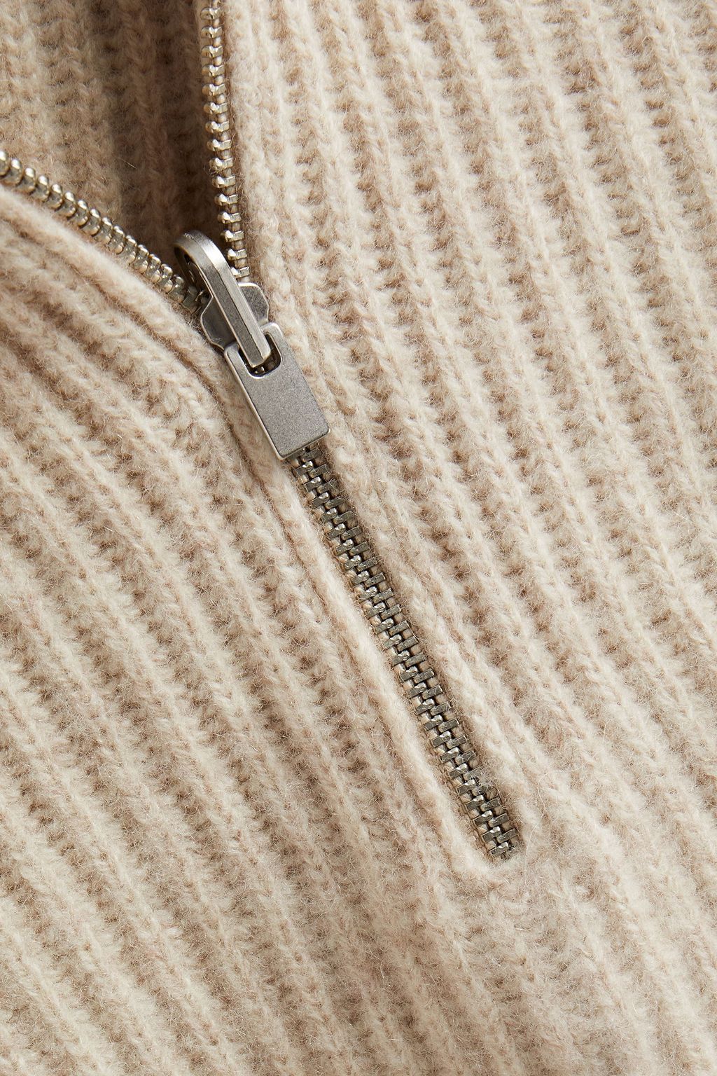 VINCE. Ribbed wool and cashmere-blend turtleneck sweater