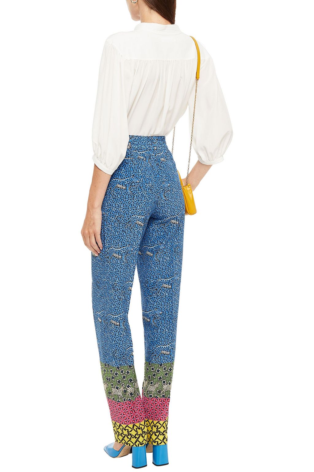 ETRO Printed silk crepe de chine straight-leg pants