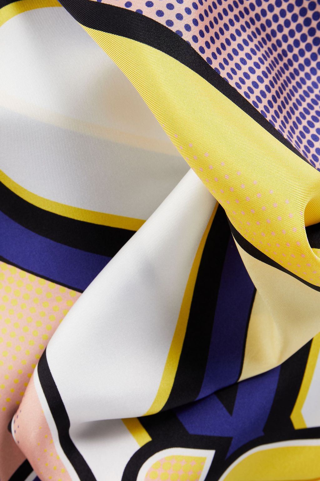 KENZO Printed silk-satin scarf