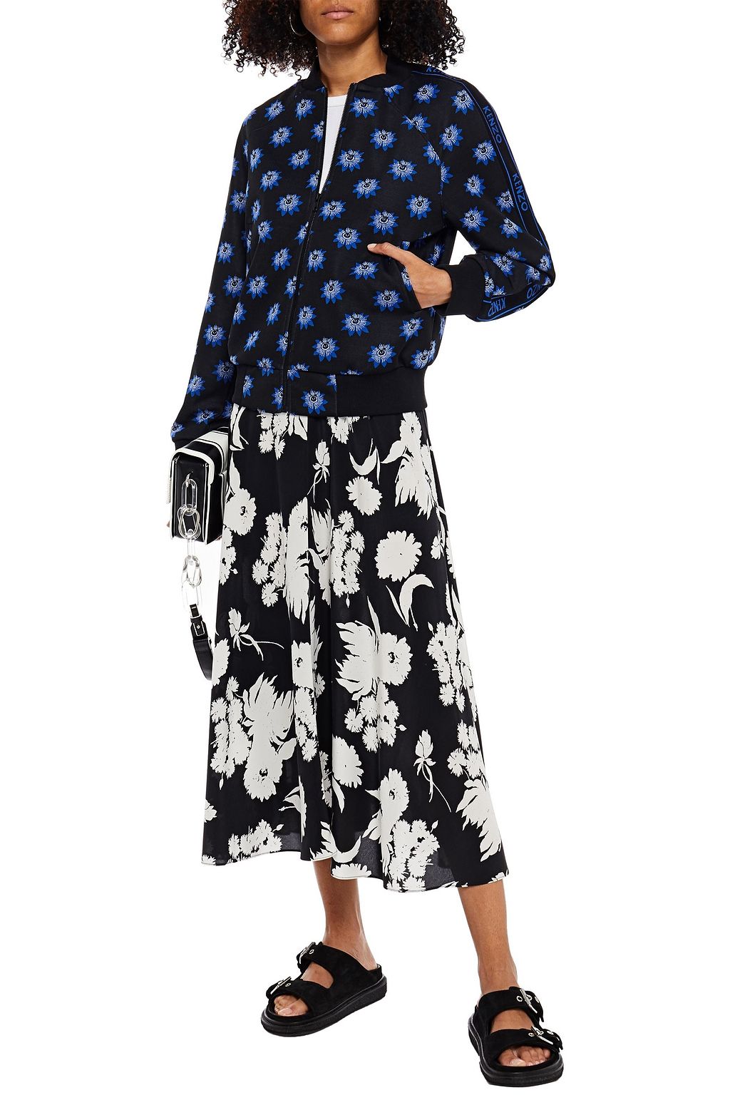 KENZO Floral-jacquard bomber jacket