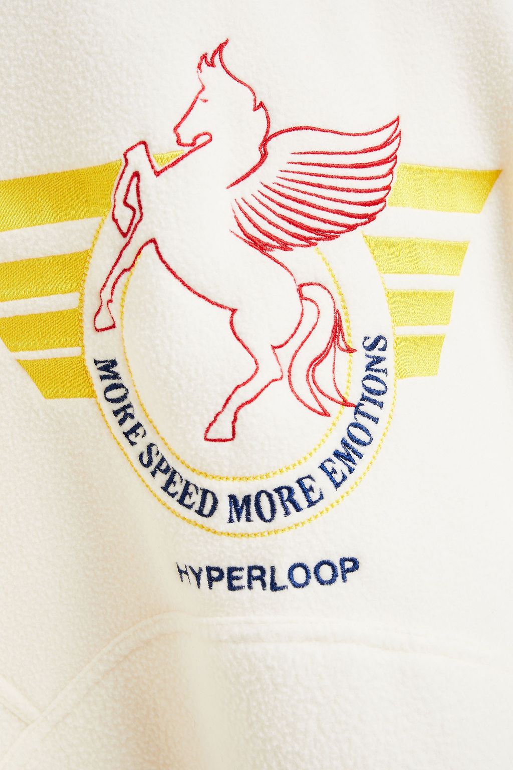 MSGM Embroidered fleece sweatshirt