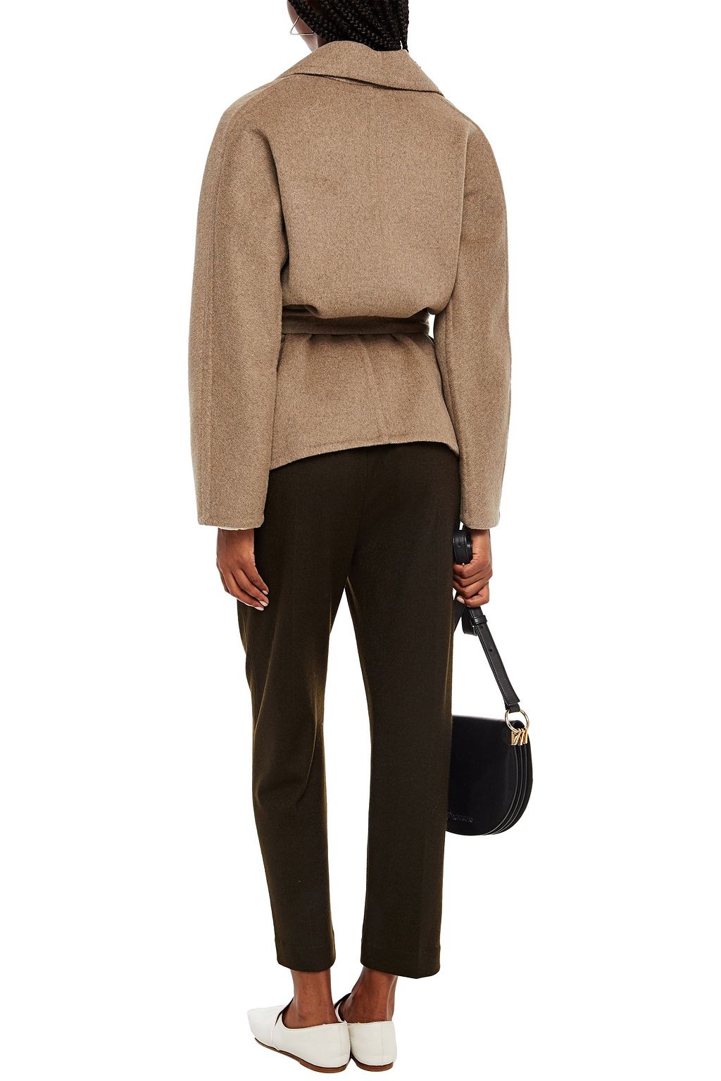 VINCE. Brushed mélange wool-blend jacket
