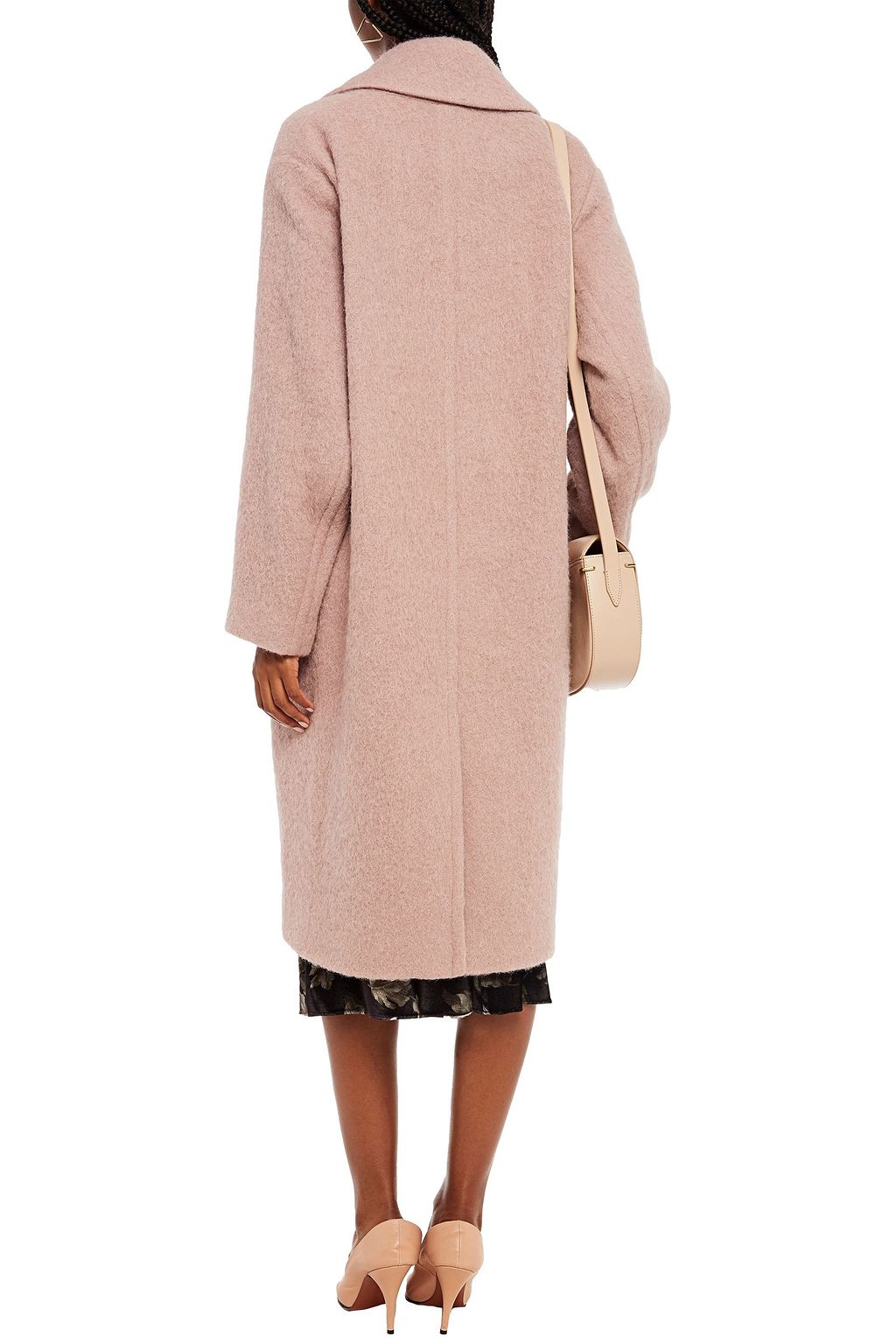 VINCE. Brushed-felt coat