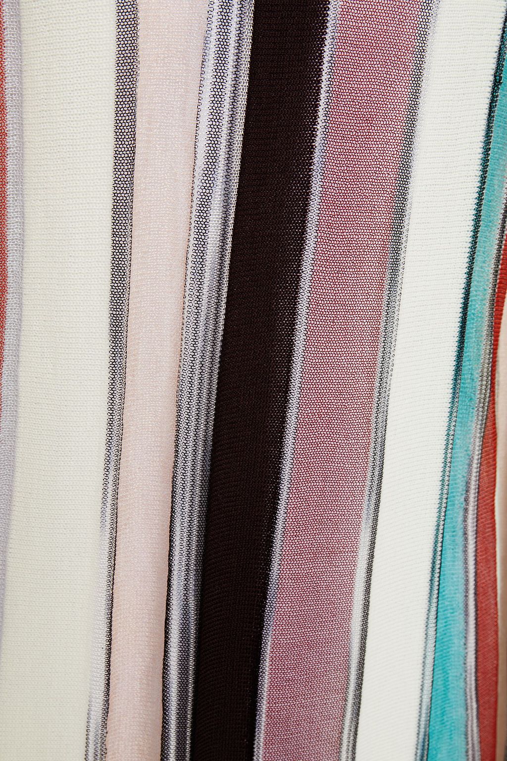 MISSONI Striped wool-blend turtleneck sweater