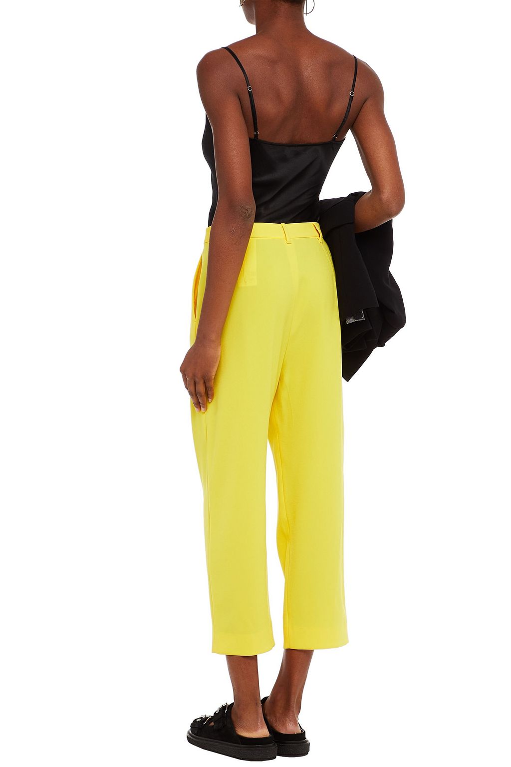 KENZO Cropped crepe straight-leg pants