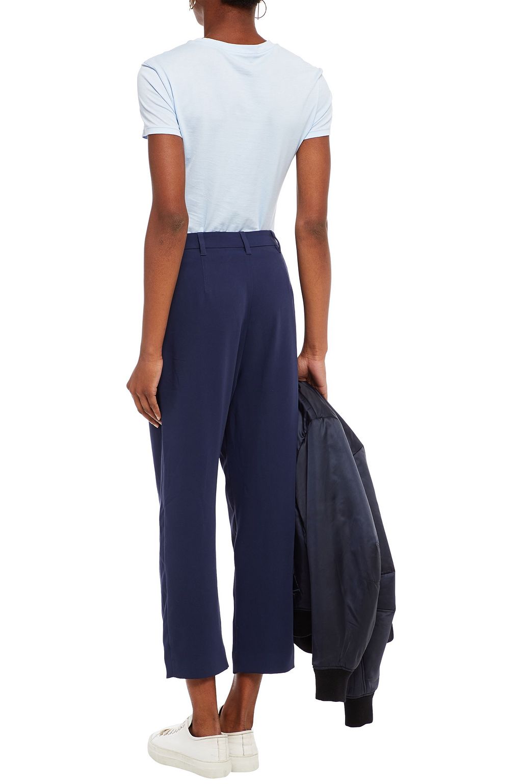 KENZO Cropped woven straight-leg pants