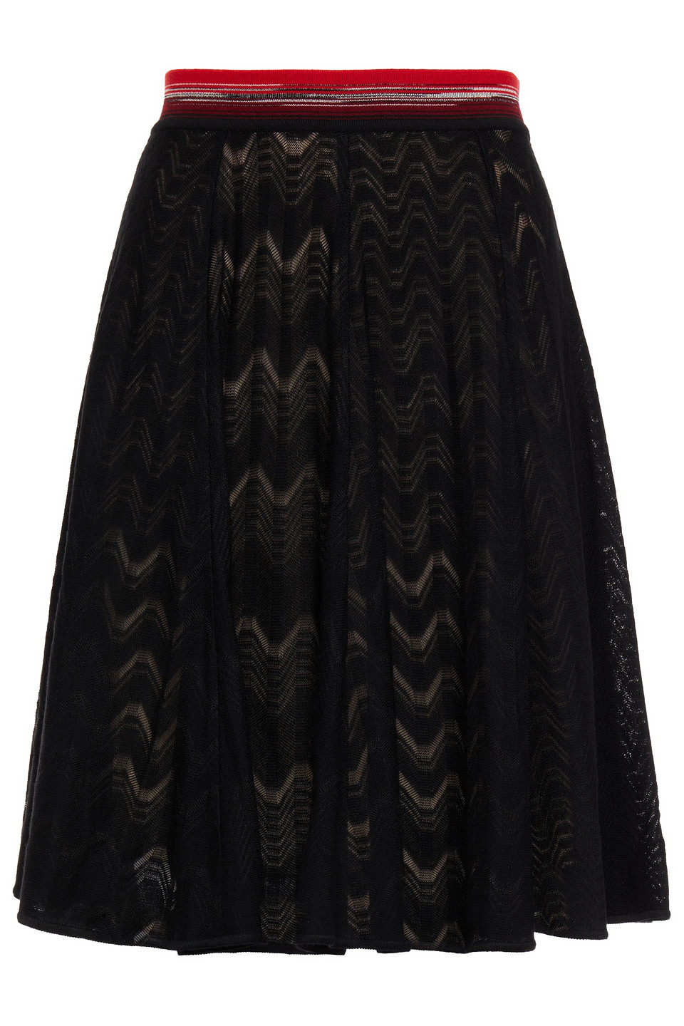 Missoni Woman Marled Wool-blend Skirt Black Size 38