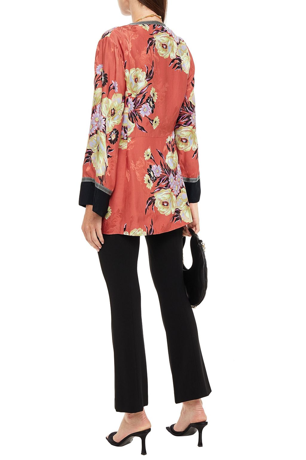 ETRO Floral-print satin-jacquard jacket