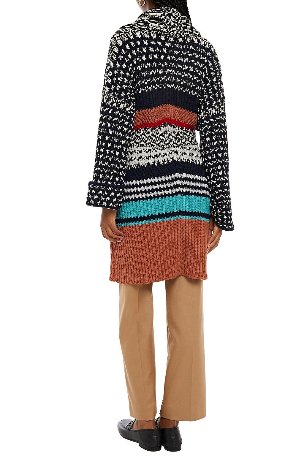 MISSONI Crochet-knit wool coat