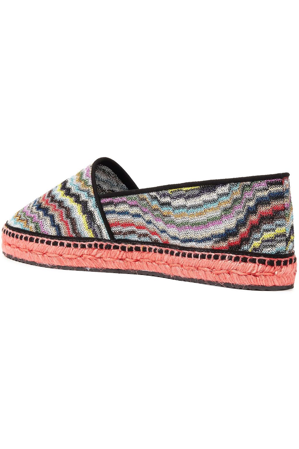 MISSONI Metallic crochet-knit espadrilles
