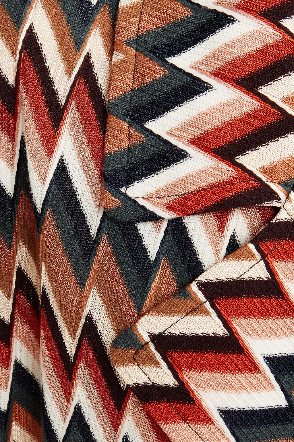 MISSONI Belted crochet-knit coat