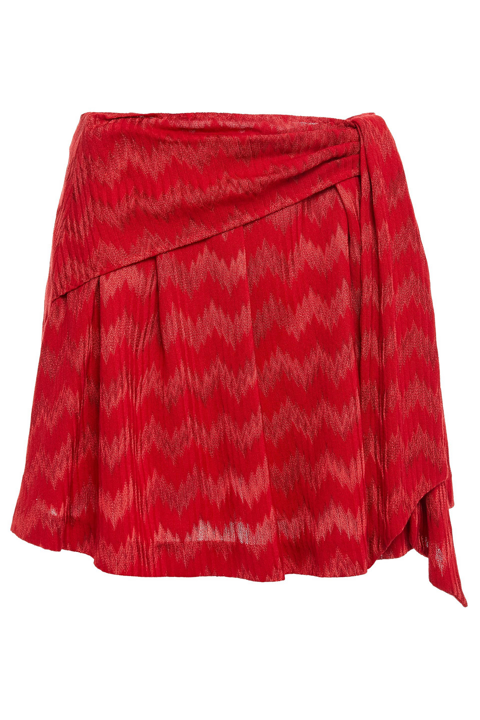 Missoni Woman Knotted Crochet-knit Wool-blend Skirt Red Size 40