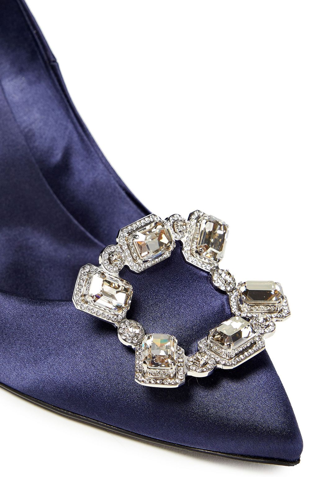 ROGER VIVIER Embellished satin pumps