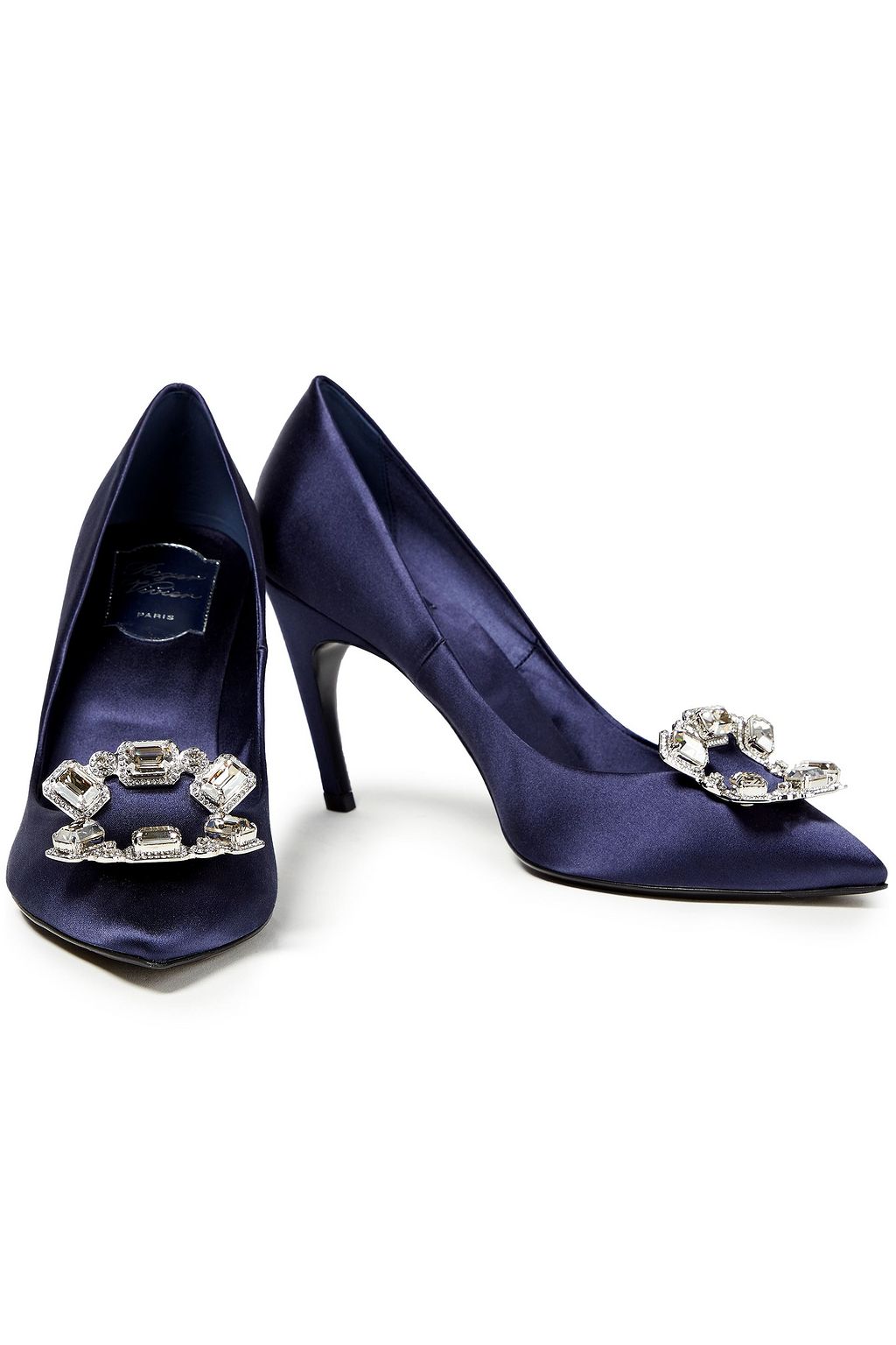 ROGER VIVIER Embellished satin pumps