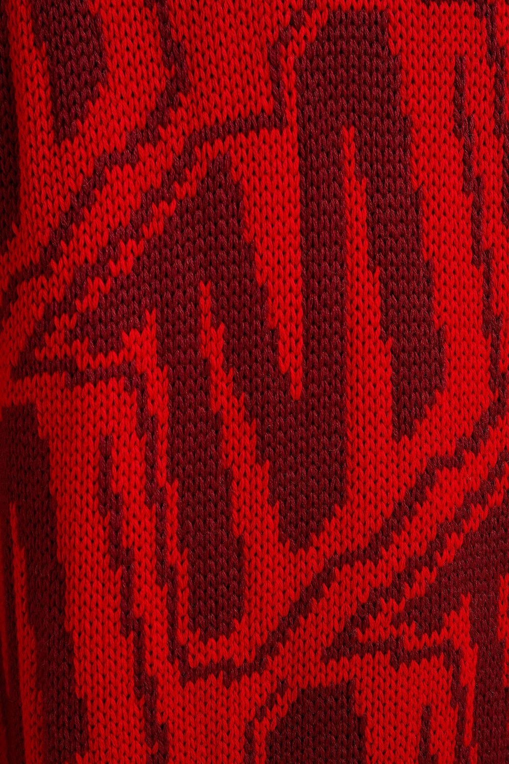 MSGM Jacquard-knit wool-blend sweater