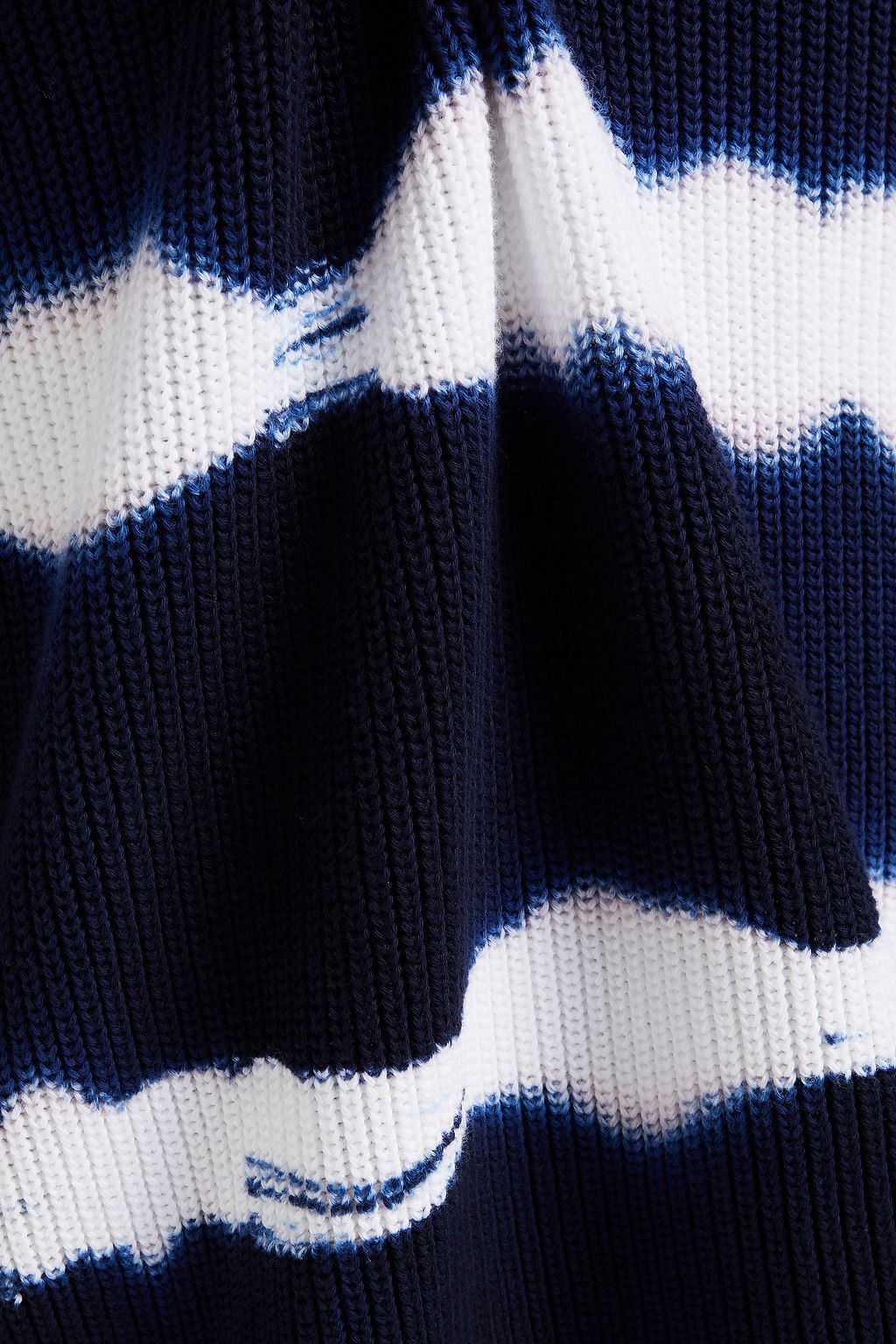 MSGM Tie-dyed ribbed cotton sweater