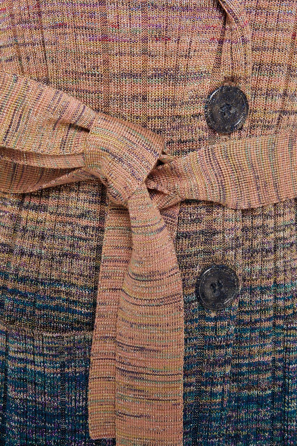 MISSONI Metallic ribbed wool-blend blazer