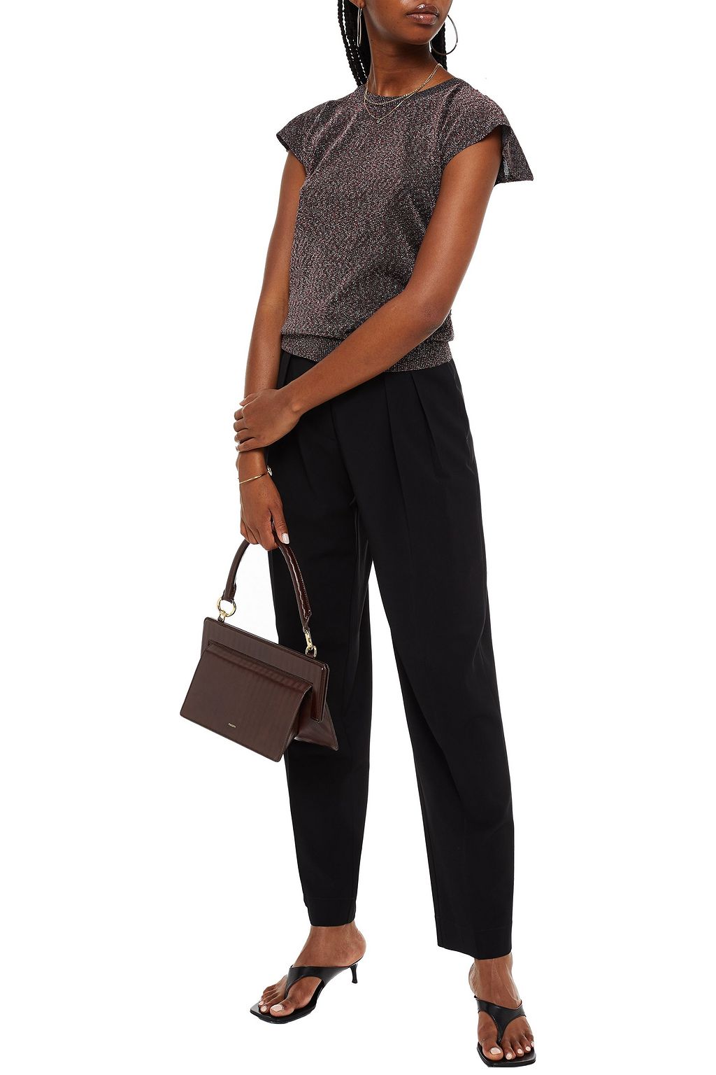 MISSONI Metallic knitted top