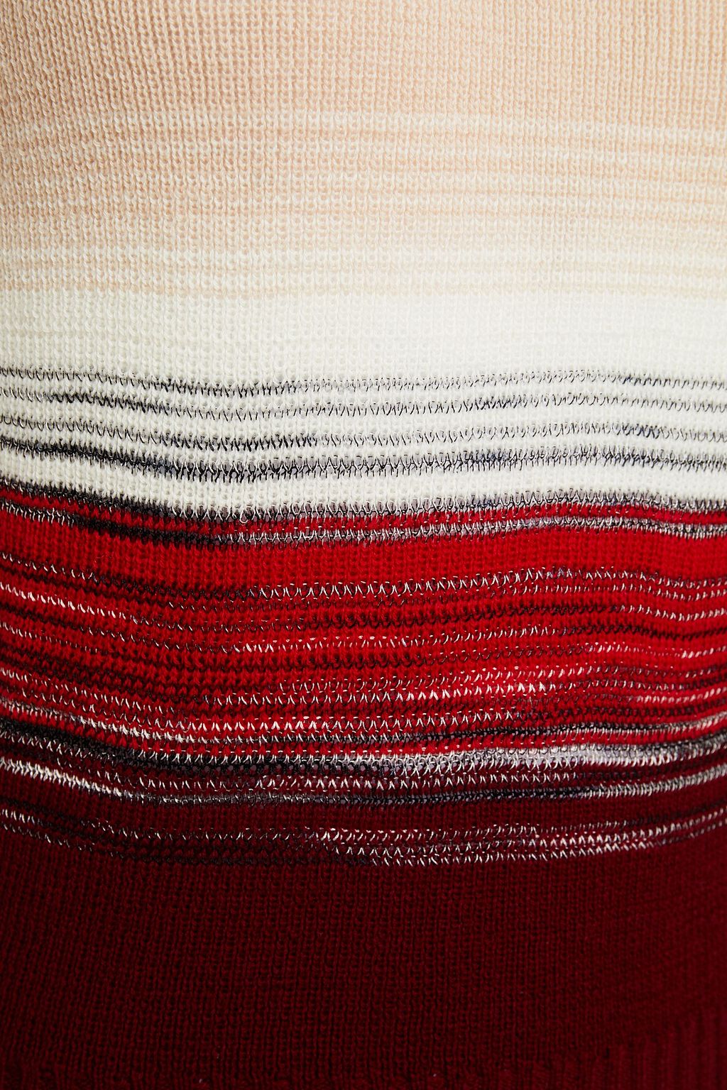 MISSONI Striped wool-blend top