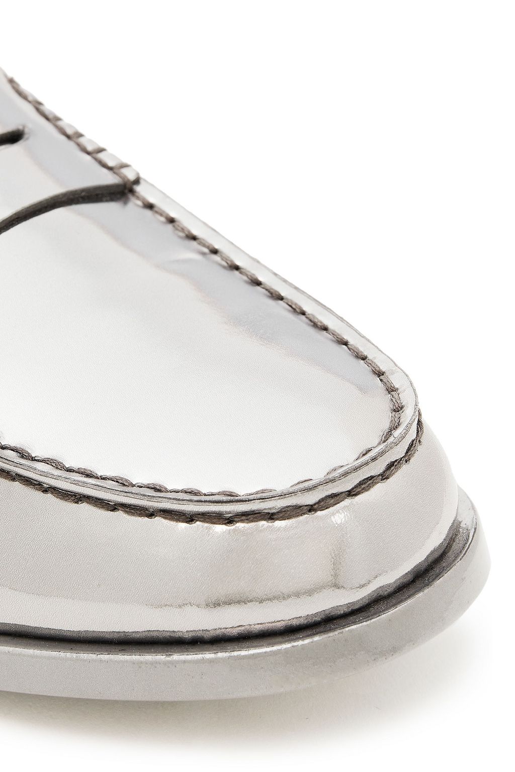 TOD'S + Alber Elbaz mirrored-leather loafers