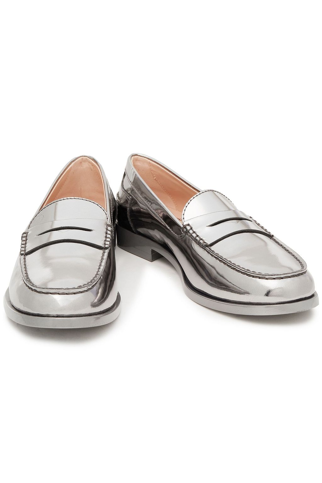 TOD'S + Alber Elbaz mirrored-leather loafers