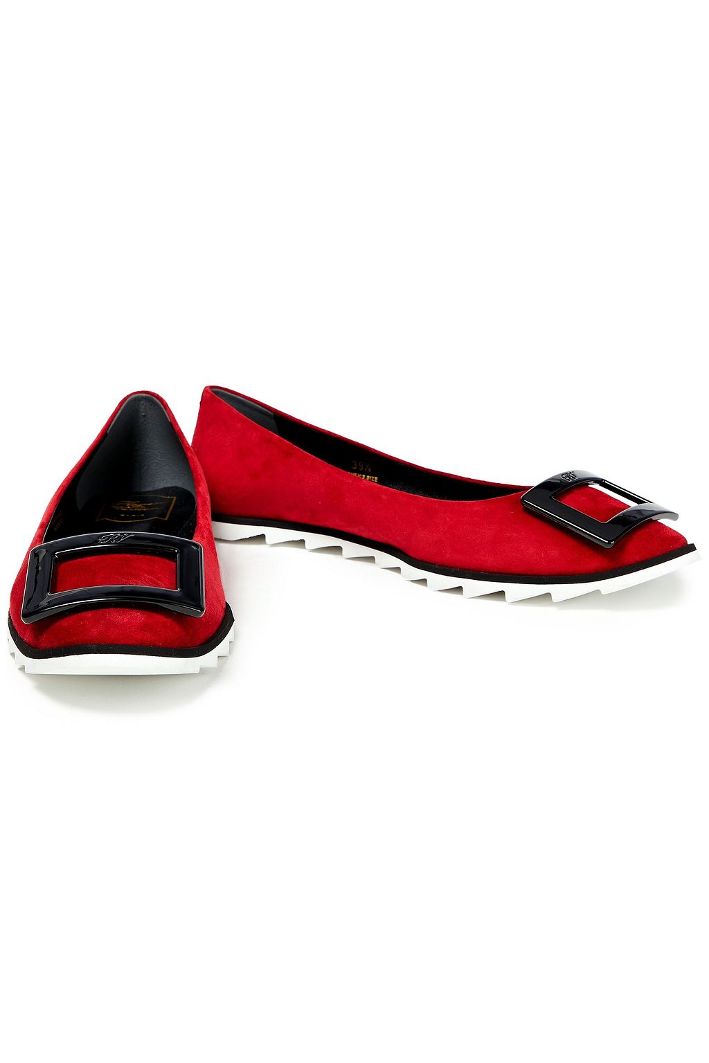 ROGER VIVIER Gommette suede ballet flats