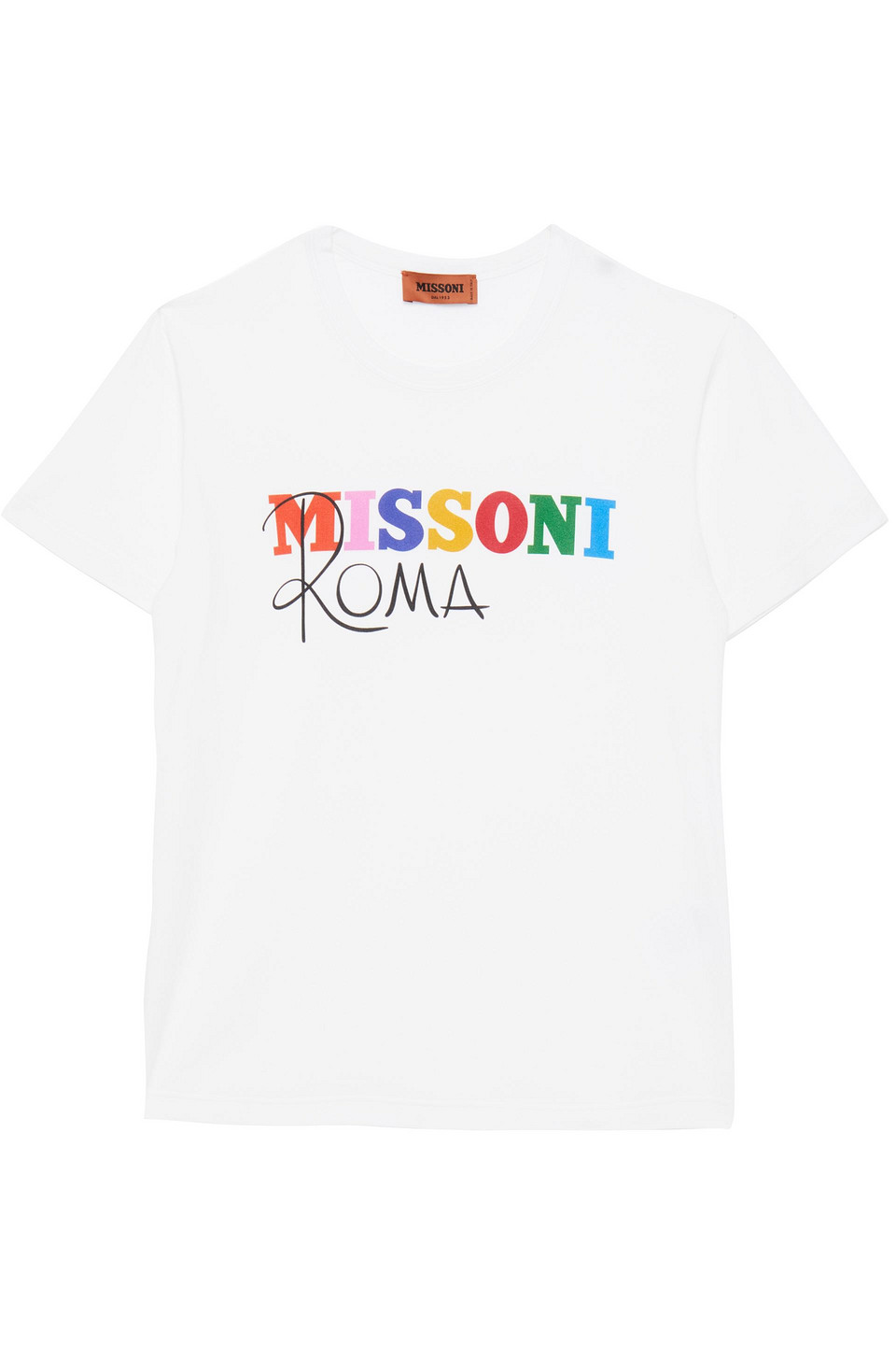 Missoni Woman Printed Jersey T-shirt White Size L