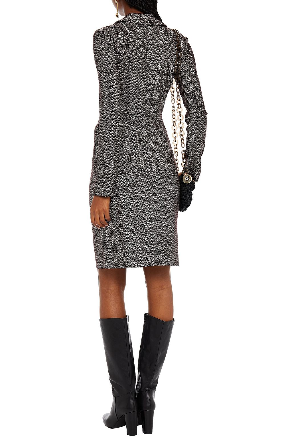 MISSONI Crochet-knit wool-blend blazer