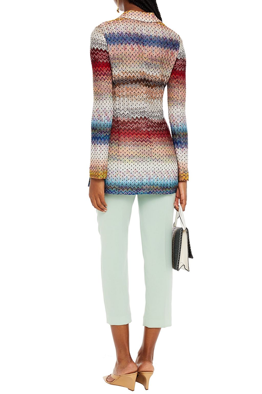 MISSONI Crochet-knit blazer
