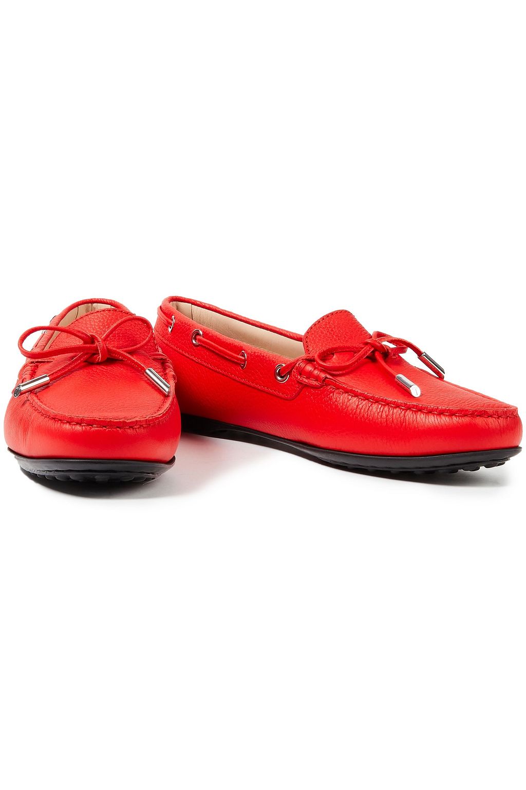 TOD'S City Gommino pebbled-leather loafers
