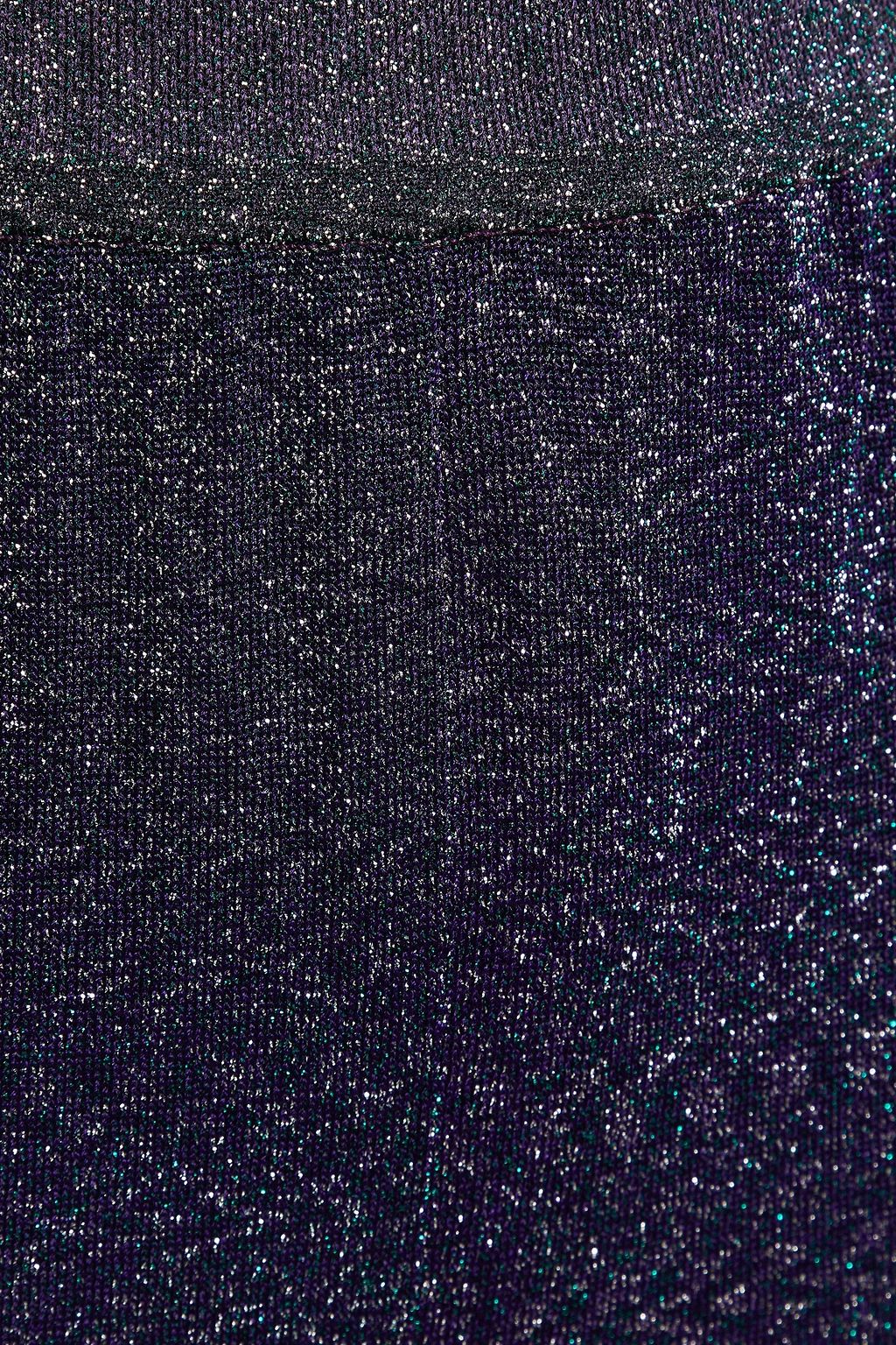 MISSONI Metallic crochet-knit wide-leg pants