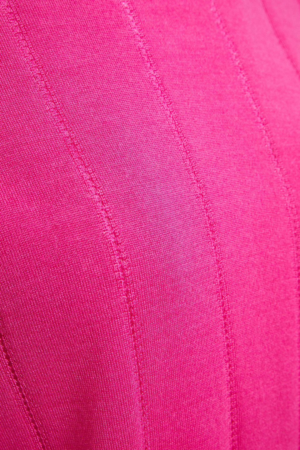 Kenzo Ruffled Wool And Silk-blend Turtleneck Sweater In Pink