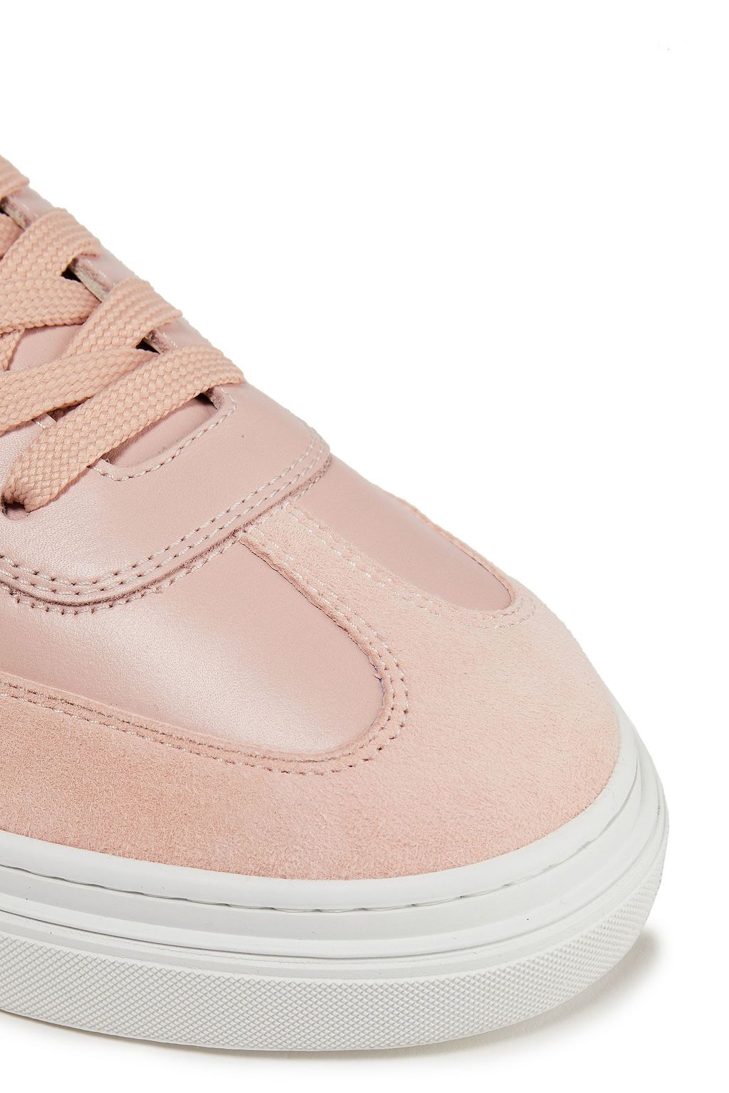 HOGAN Suede-trimmed leather sneakers