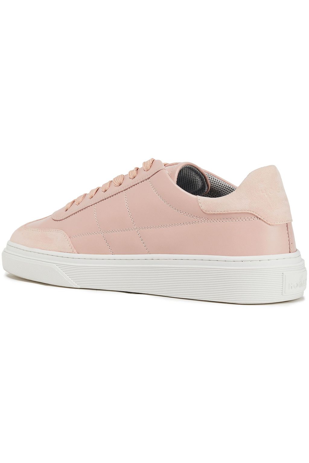 HOGAN Suede-trimmed leather sneakers