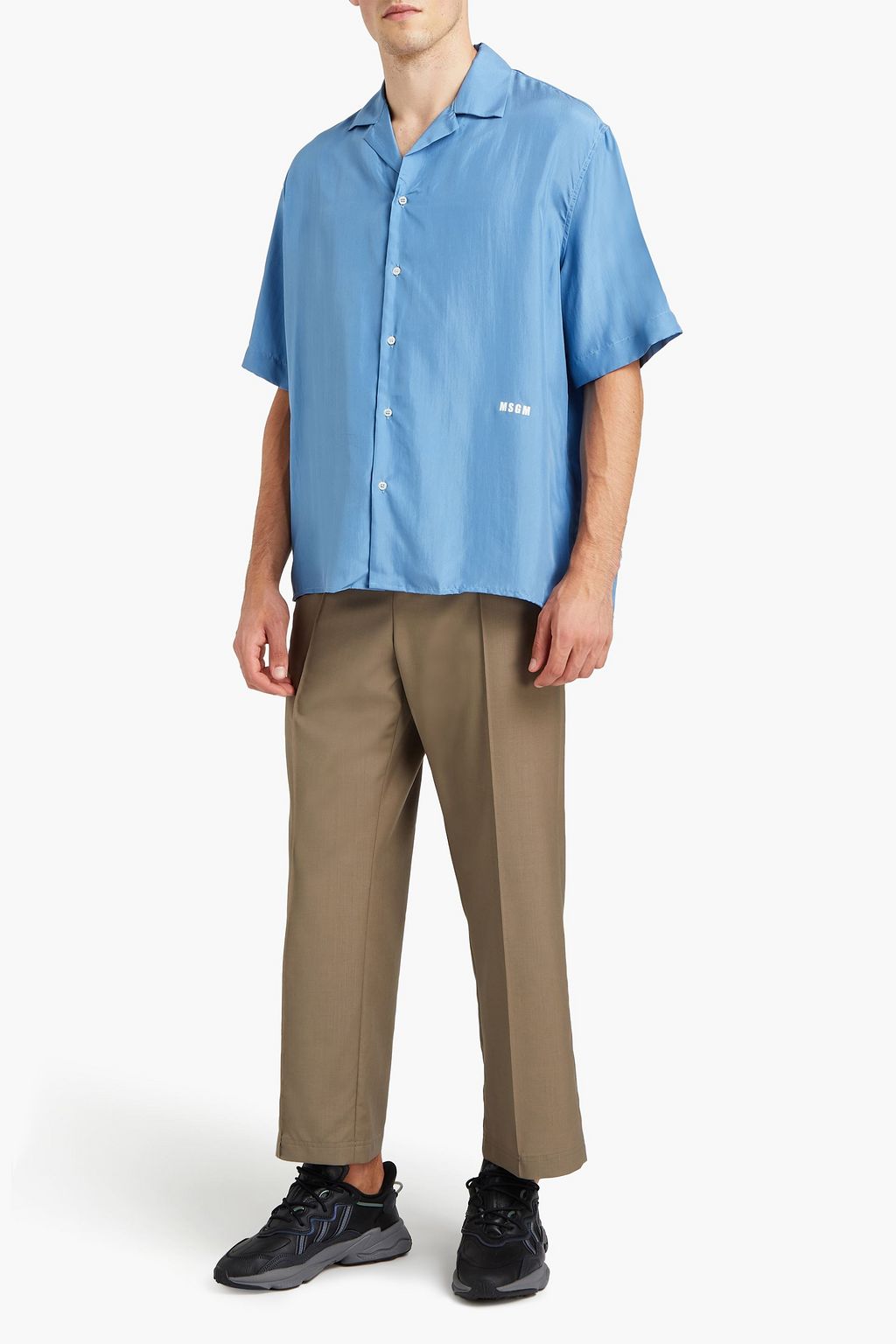 MSGM Printed silk shirt